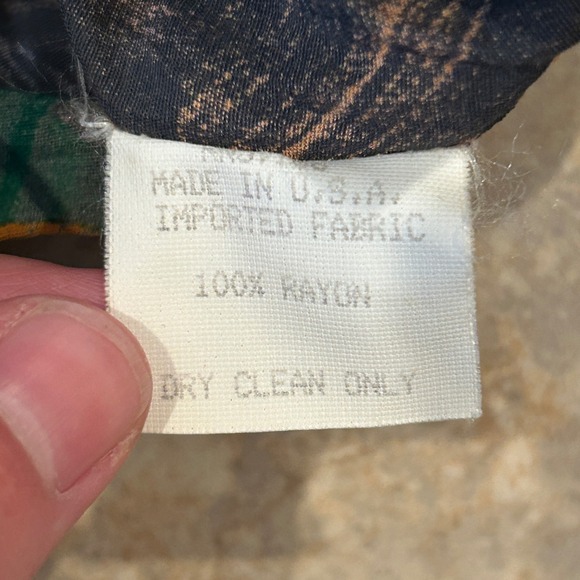 Vintage Karen Kane 2 Piece Set Women 4 Multicolor Shirt Shorts Art Rayon 90s USA - Picture 4 of 13